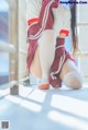 Coser @ 桜 桃 喵 Vol.091: 红色 体操服 (44 photos) P5 No.62c7cf