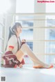 Coser @ 桜 桃 喵 Vol.091: 红色 体操服 (44 photos) P20 No.218d0b