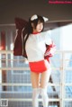 Coser @ 桜 桃 喵 Vol.091: 红色 体操服 (44 photos) P20 No.8424b7